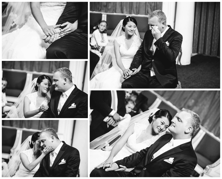 brautpaar trauung in der schlosskirche