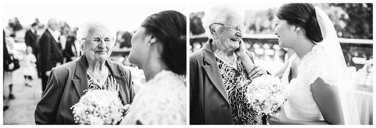 sektempfang und gratulation an unserer hochzeit in ludwigsburg