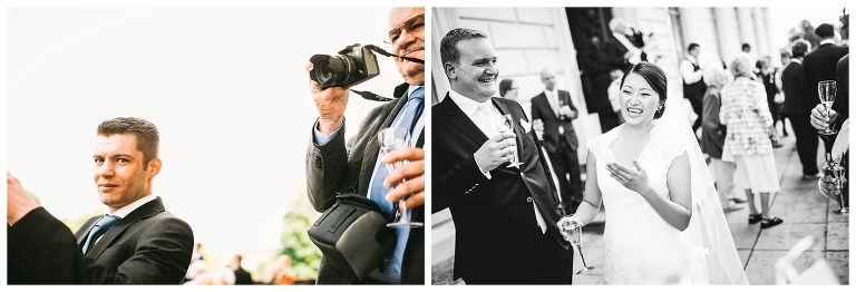 glückliches brautpaar in ludwigsburg