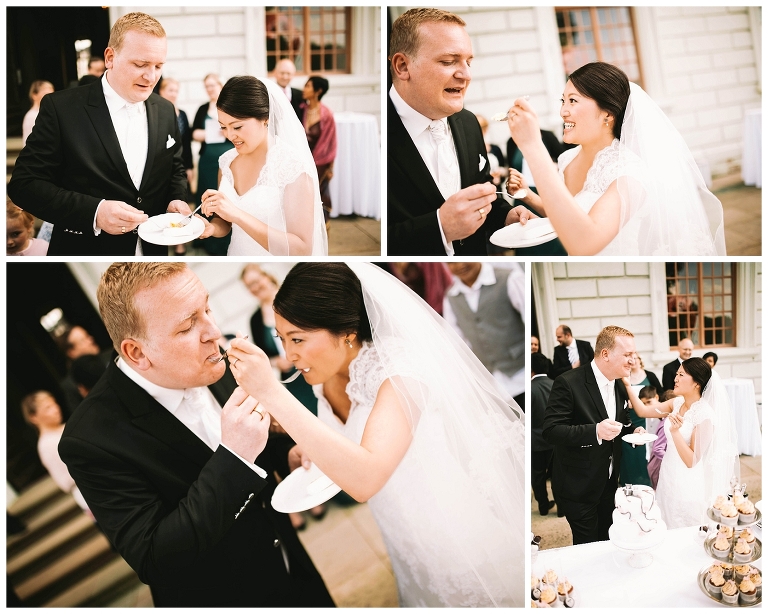 lecker lecker braut und bräutigam auf der nordterasse in ludwigsburg an der schlosskirche