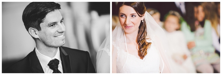 blickkontakt brautpaar vom fotograf festgehalten