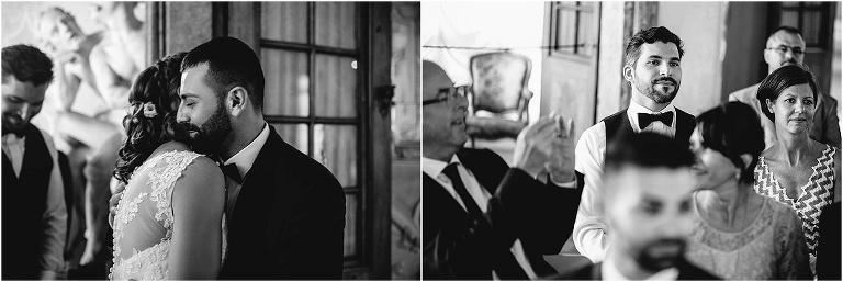 empfang durch bräutigam