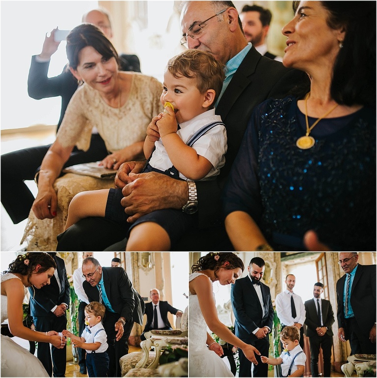 ringübergabe im schloss durch sohn