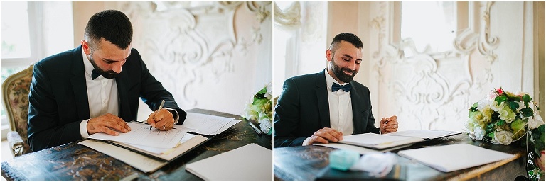 unterschreiben der urkunde