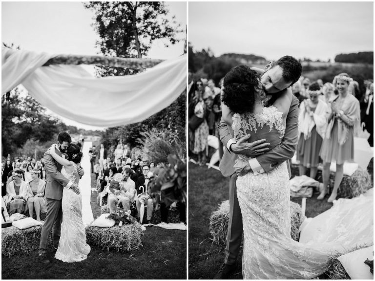 küssendes brautpaar